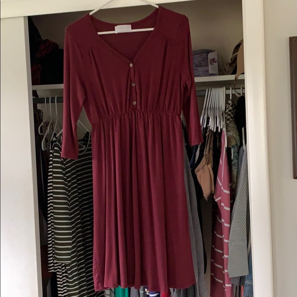 Maternity Henley Knit Dress